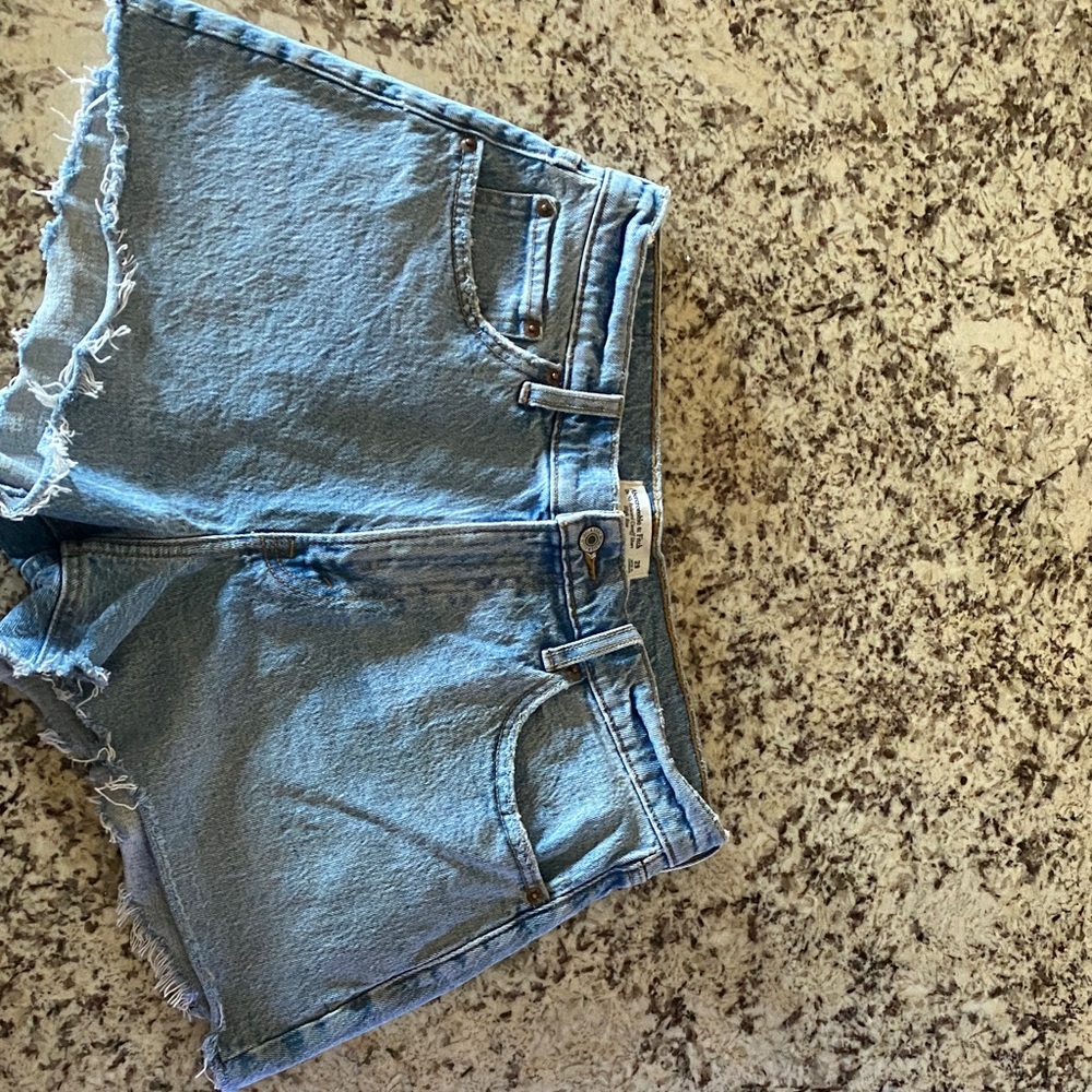 Abercrombie & Fitch Light Blue Jean Shorts